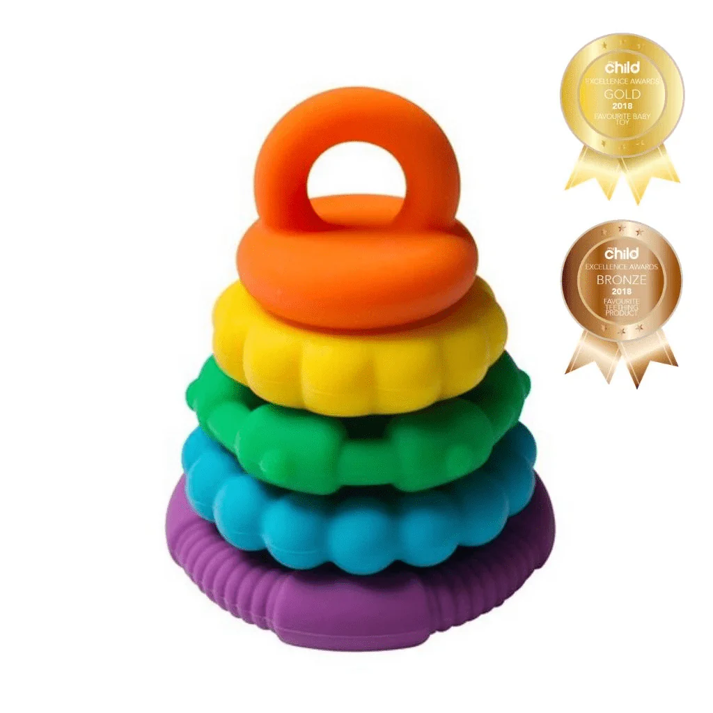 Jellystone Rainbow Stacker Teether Toy - Image 8