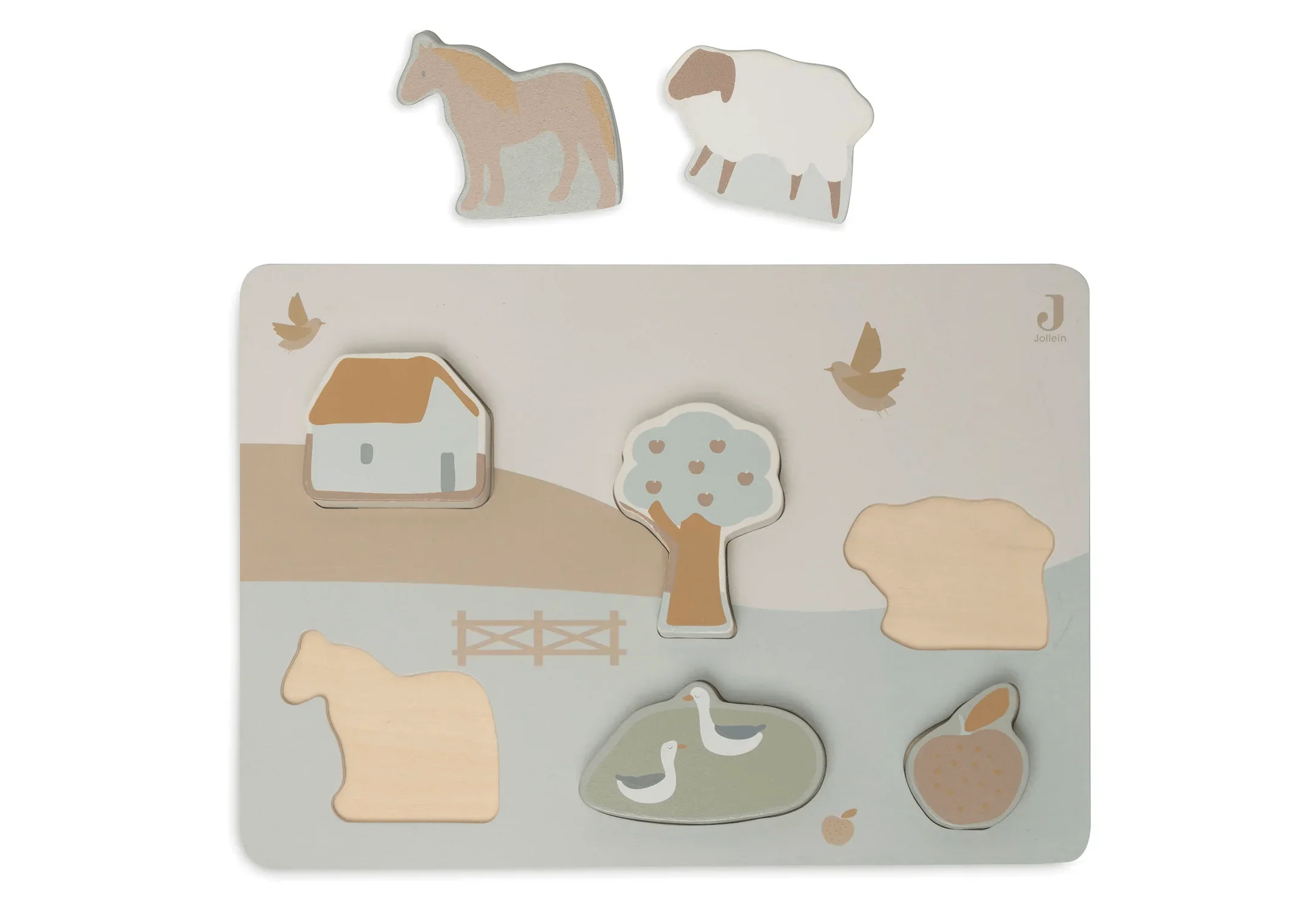 Jollein Wooden Puzzle Farm - Preorder - Image 2