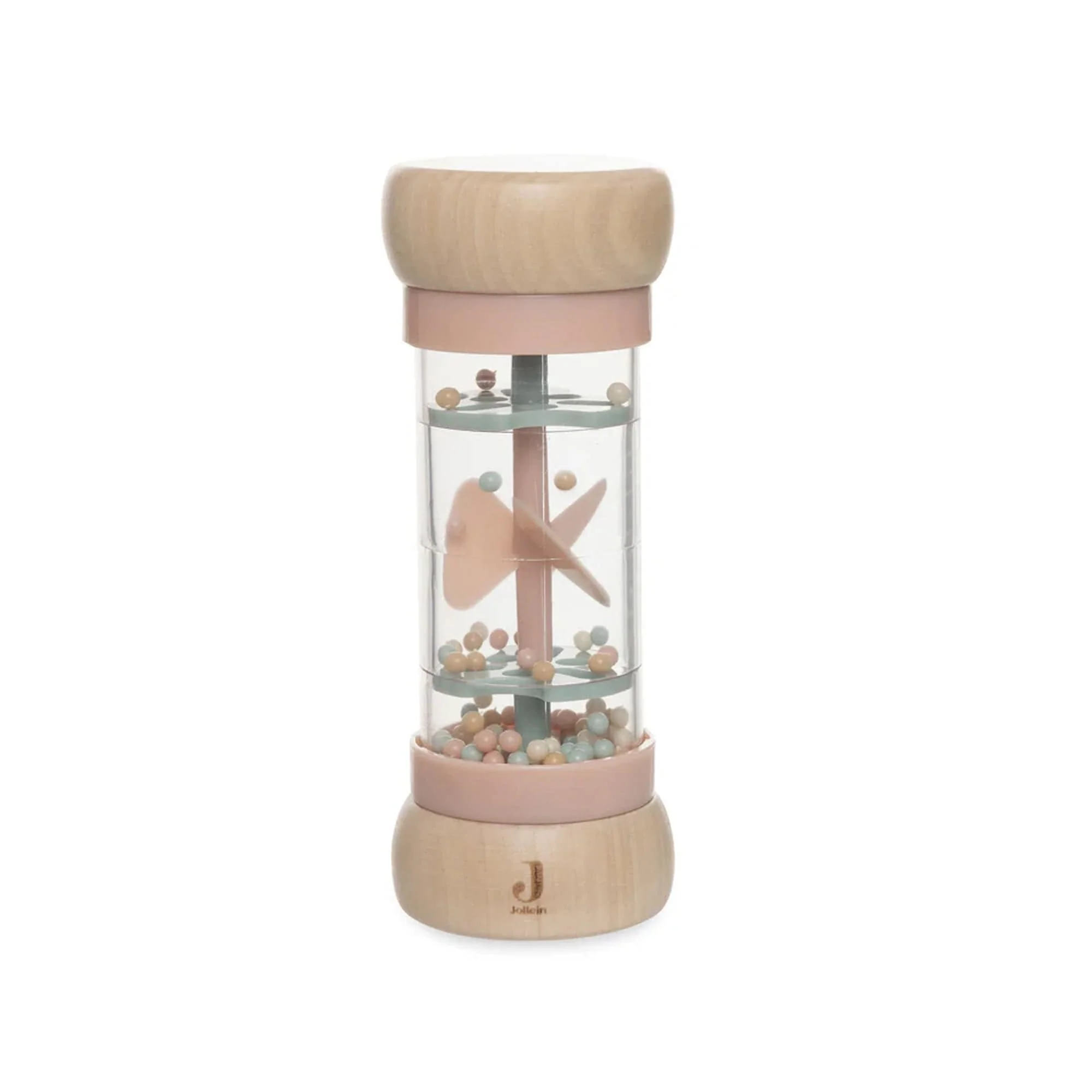 Jollein Wooden Rain Rattle Lovely Birds - Preorder