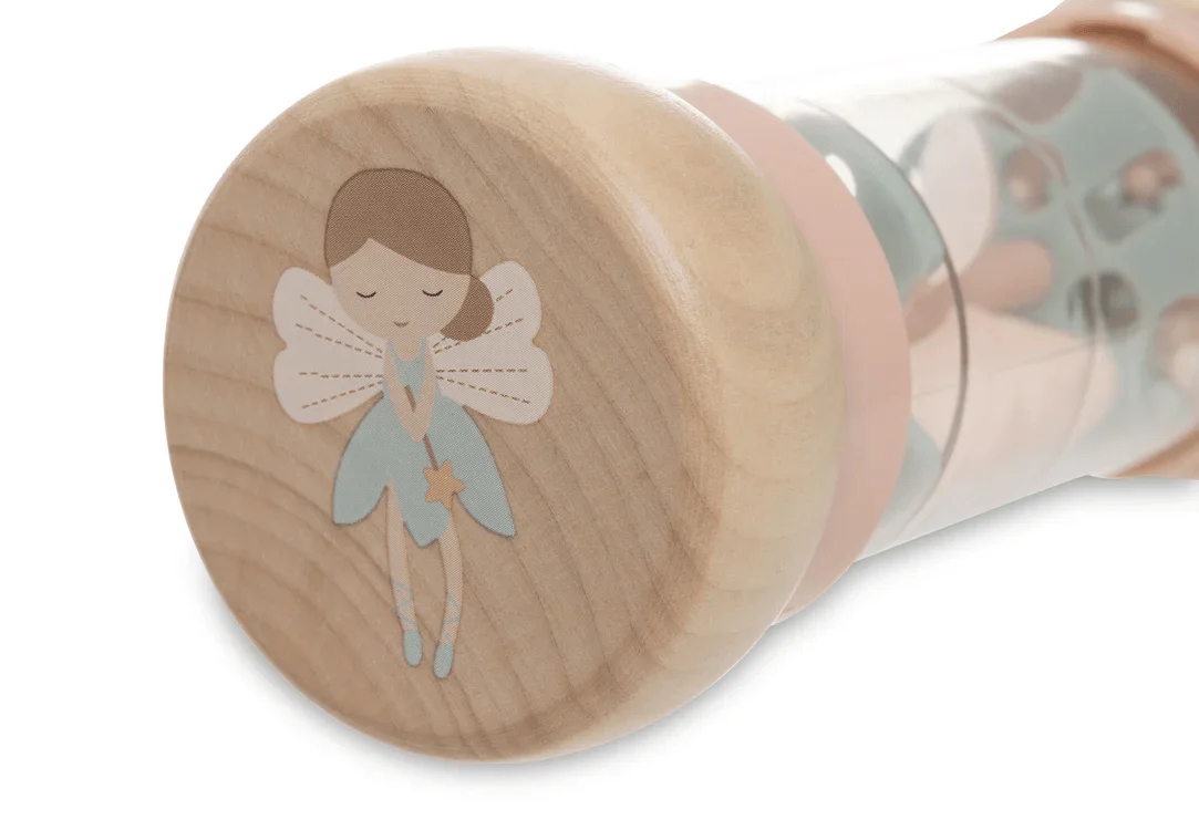 Jollein Wooden Rain Rattle Lovely Birds - Preorder - Image 3