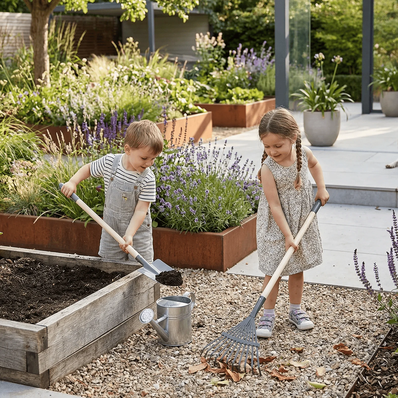 Kids Rake & Shovel Garden Tools - Image 13