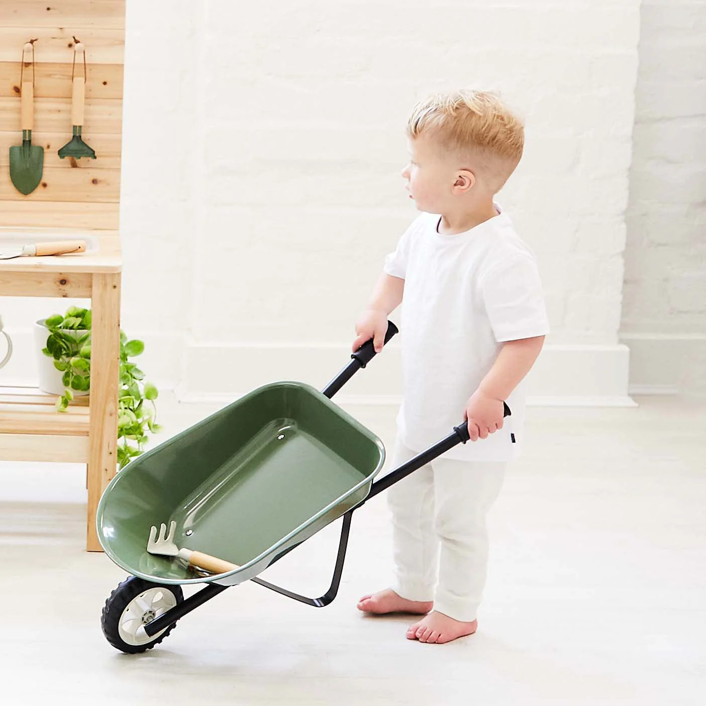 Kids Steel Toy Wheelbarrow - Image 4