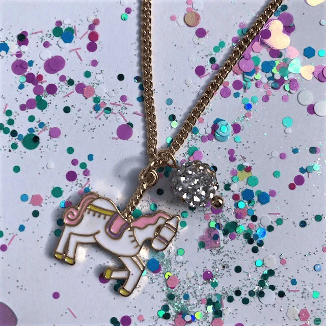 Lauren Hinkley Unicorn Carousel Gold Necklace - Image 3