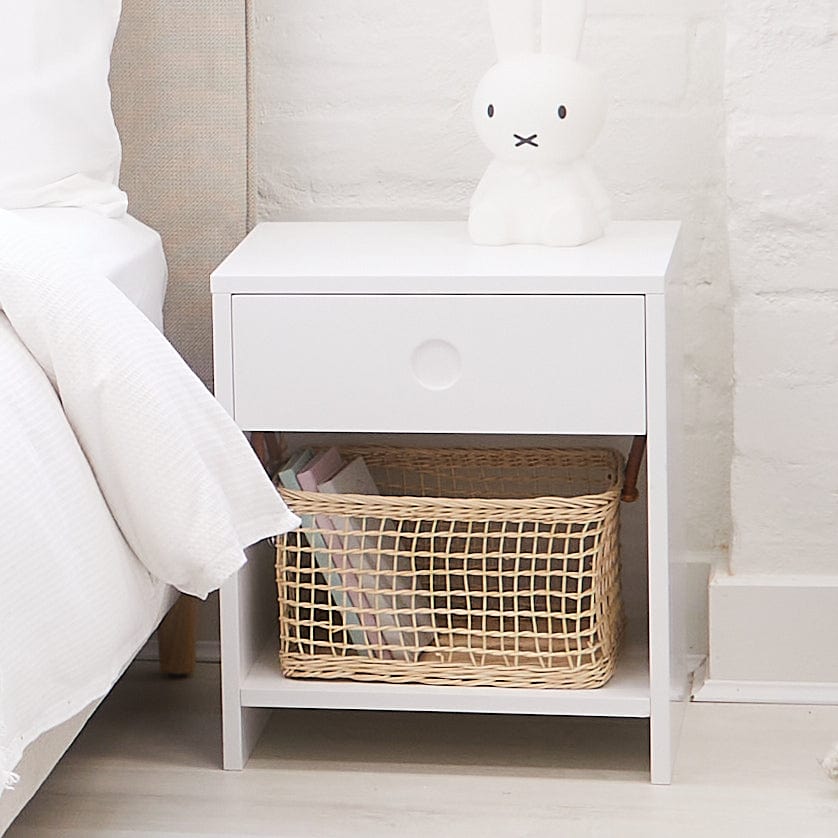 Layla Bedside Table with detailed Drawer - Image 5