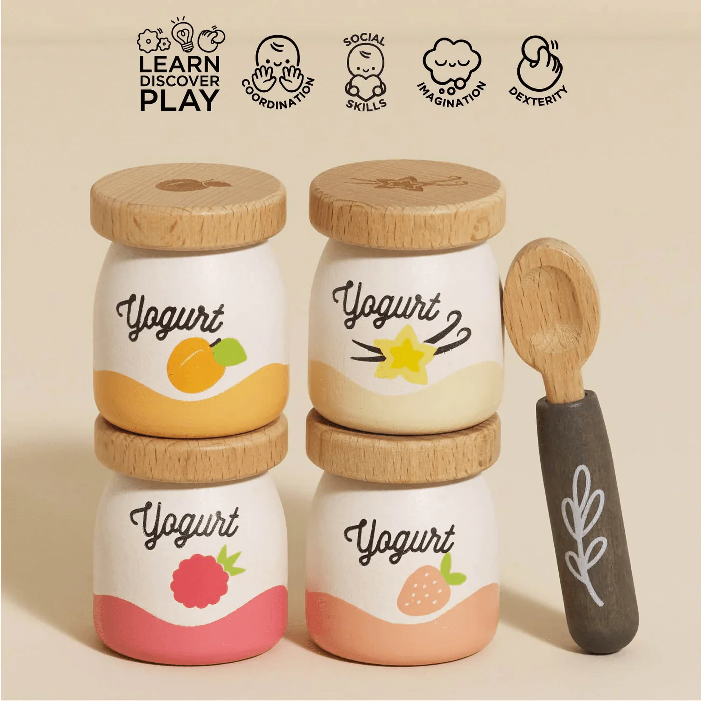 Le Toy Van Yoghurt Play Food Pack - Image 3