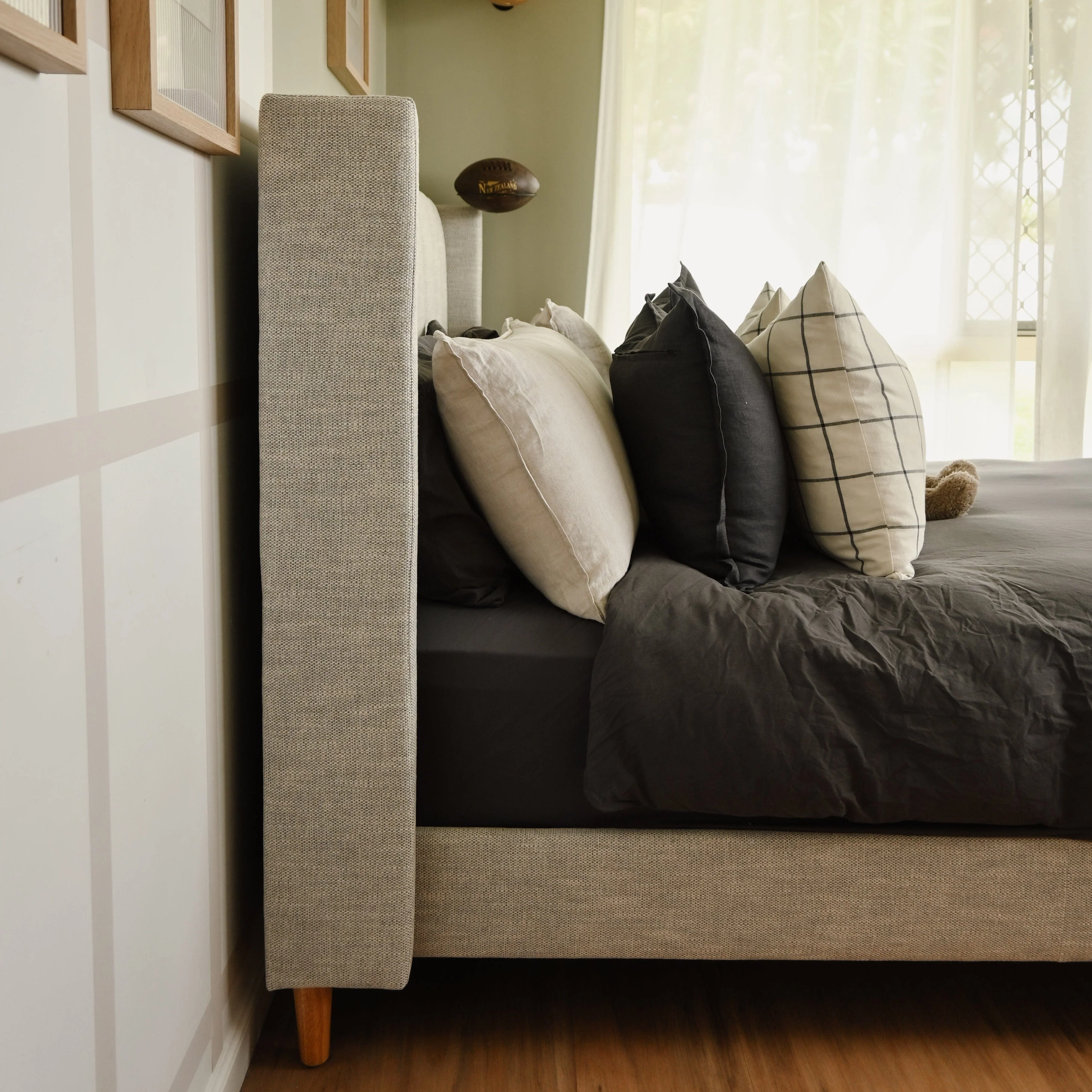 LIBERTY Upholstered Bed Sand - Image 4