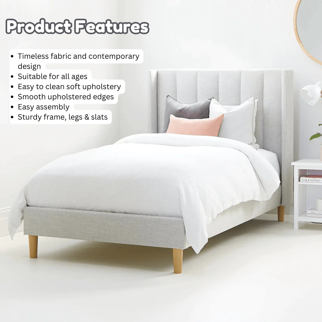 LIBERTY Upholstered Bed Sand - Image 6