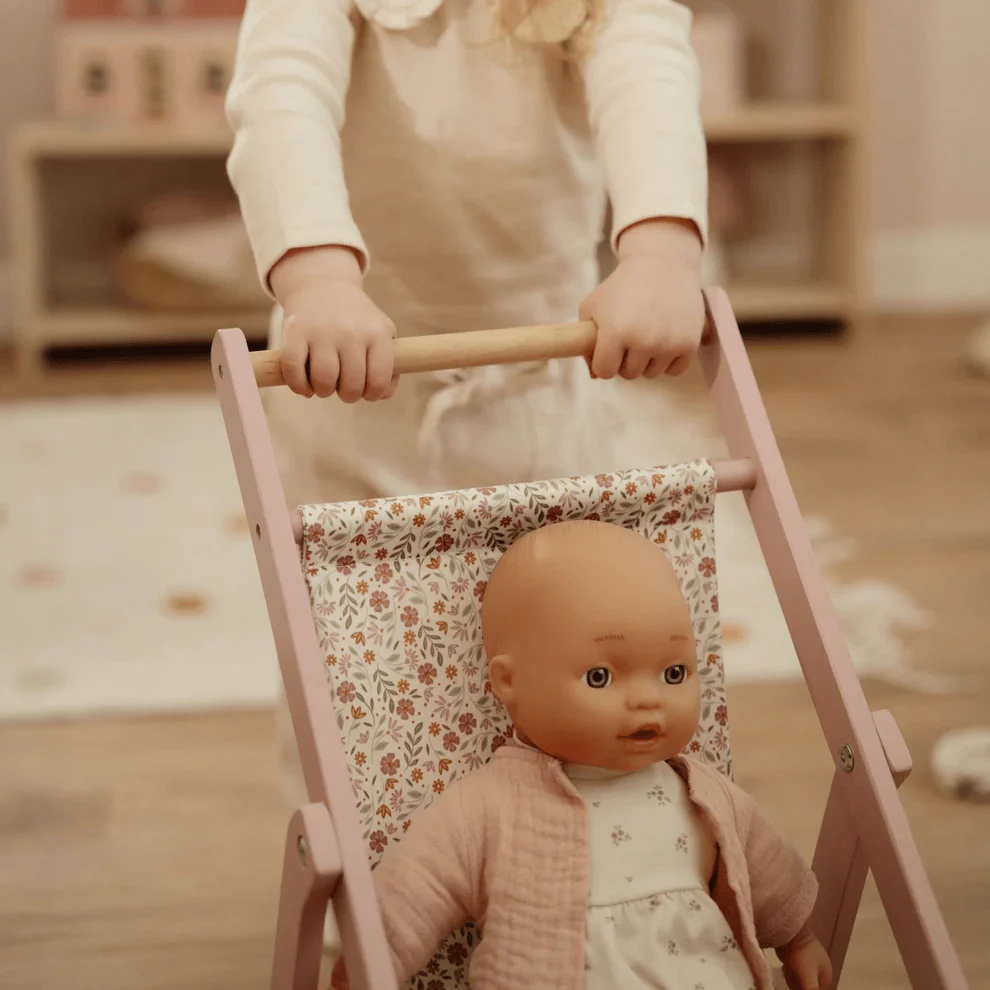 Little Dutch Doll Stroller - Pink - Image 4