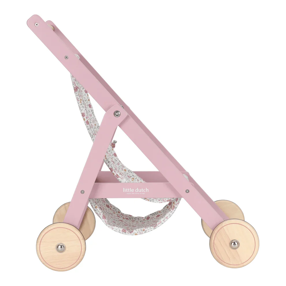 Little Dutch Doll Stroller - Pink - Image 6