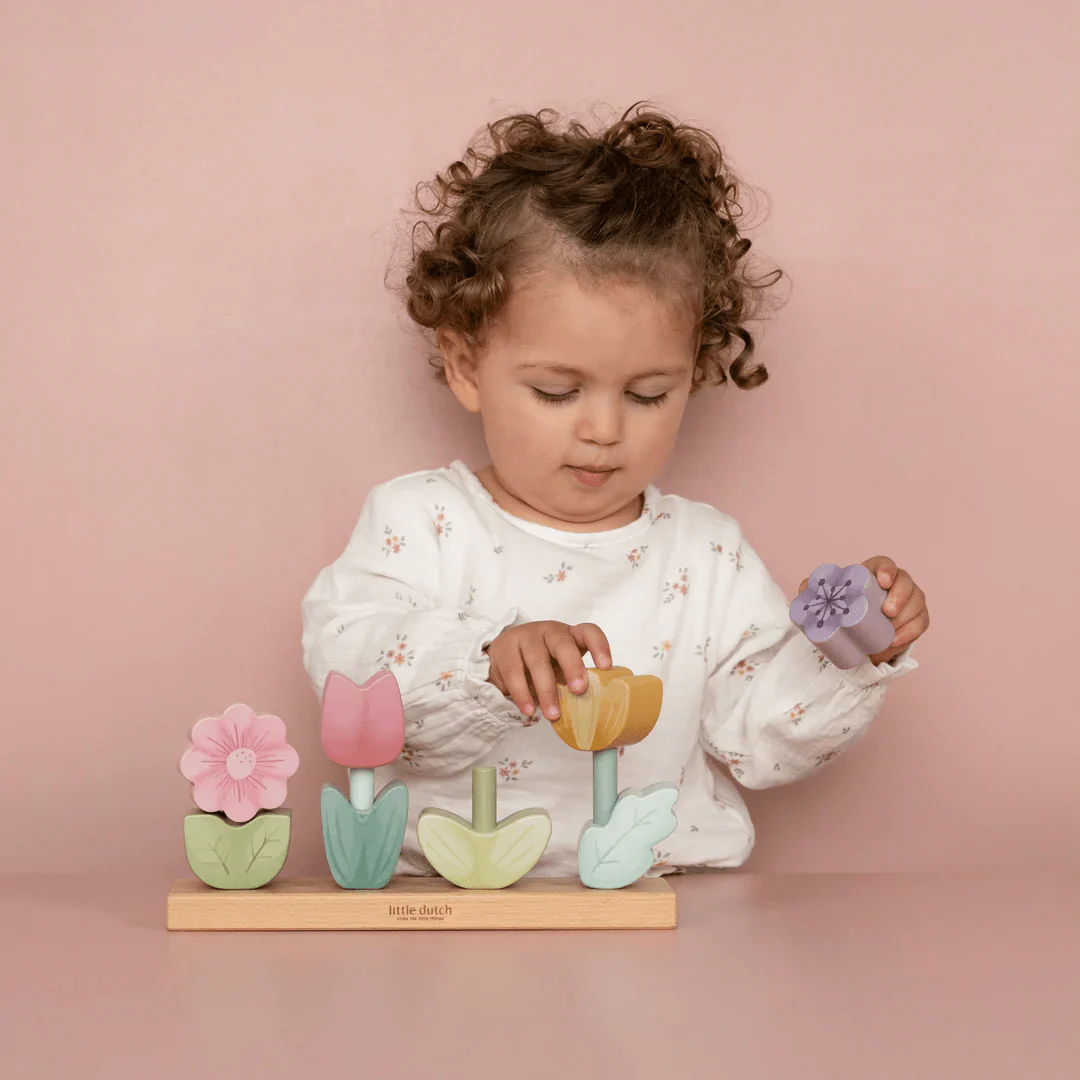 Little Dutch Fairy Garden Stacking Puzzle Flower - Image 2