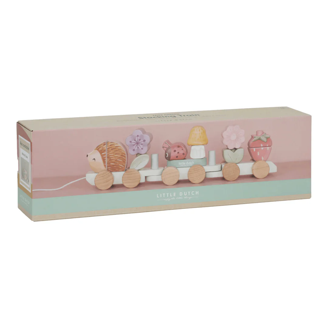 Little Dutch Fairy Garden Stacking Train Hedgehog - Image 2