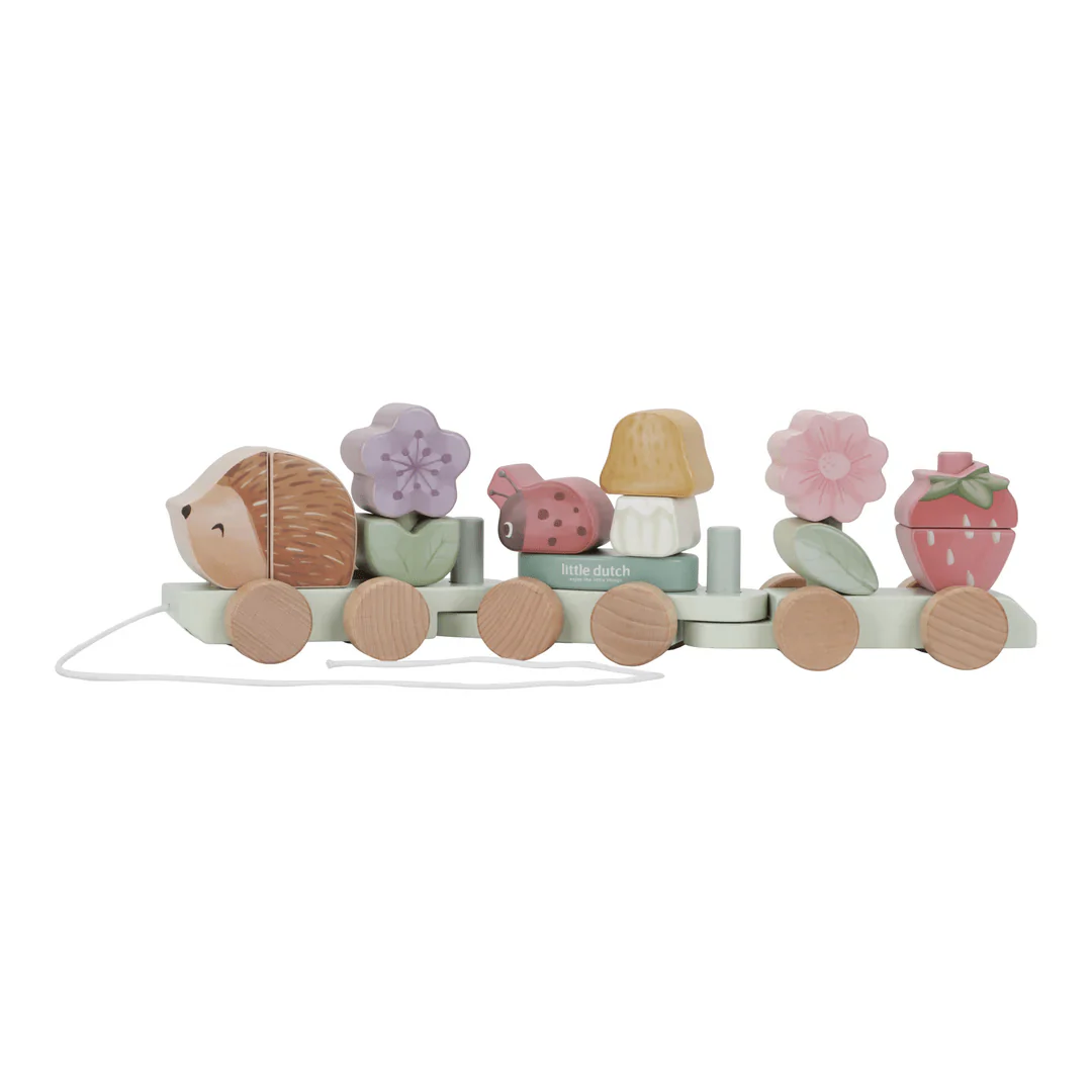 Little Dutch Fairy Garden Stacking Train Hedgehog - Image 3