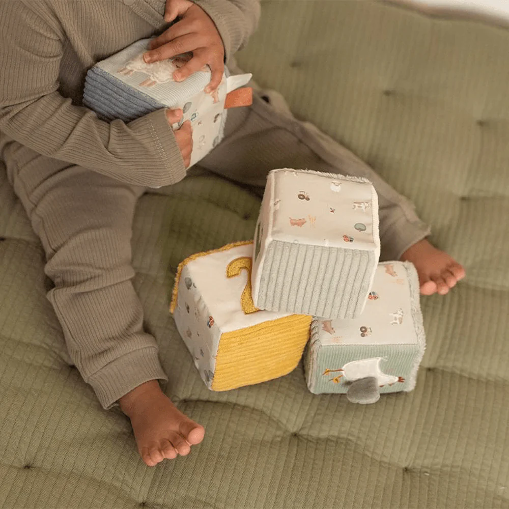 Little Dutch Little Farm 4 Soft Blocks - Image 5