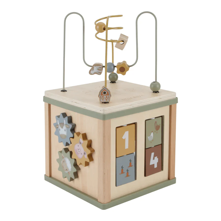 Little Dutch Little Farm Activity Cube - Image 2