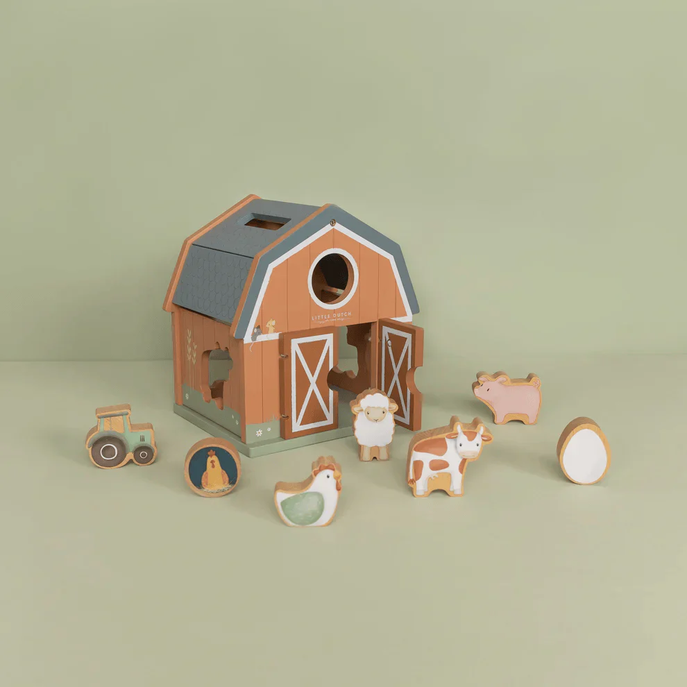 Little Dutch Little Farm Shape Sorter - Image 2