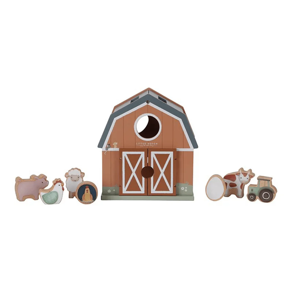 Little Dutch Little Farm Shape Sorter - Image 3