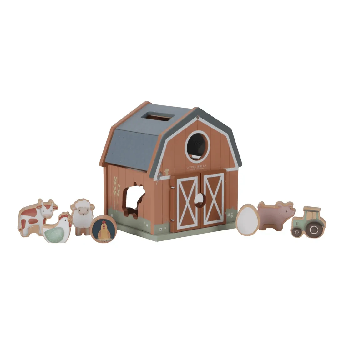 Little Dutch Little Farm Shape Sorter - Image 4
