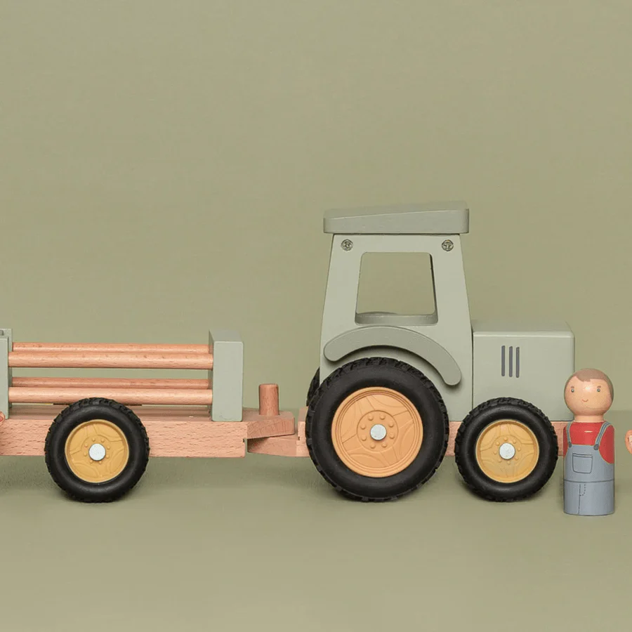 Little Dutch Little Farm Tractor With Trailer - Image 12