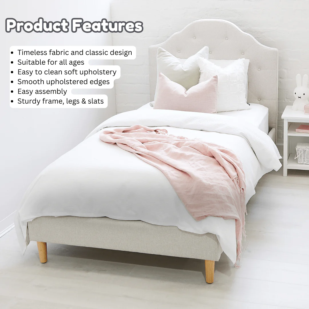 MIA Single Upholstered Bed - Image 7