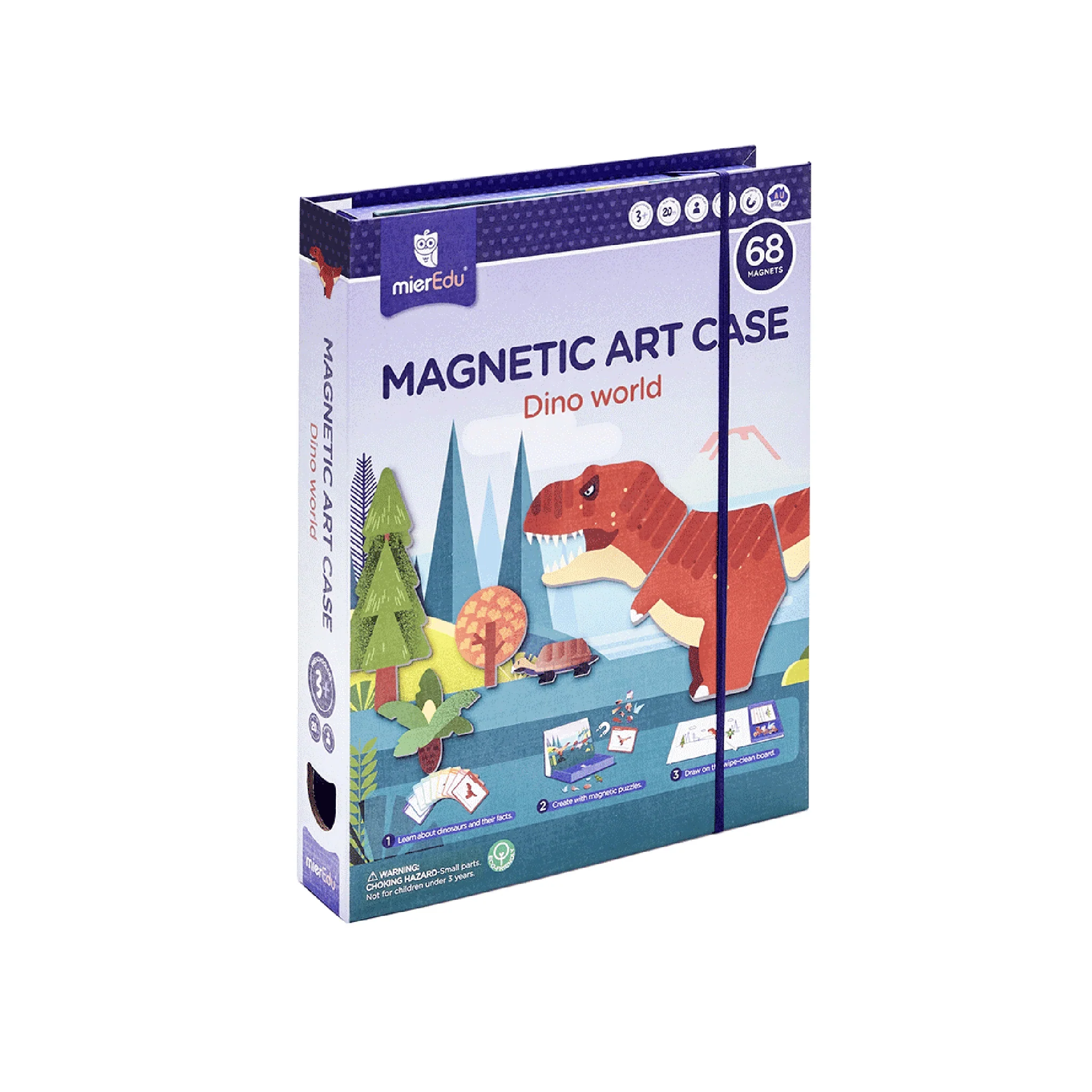 Mieredu Magnetic Art Case Dino World