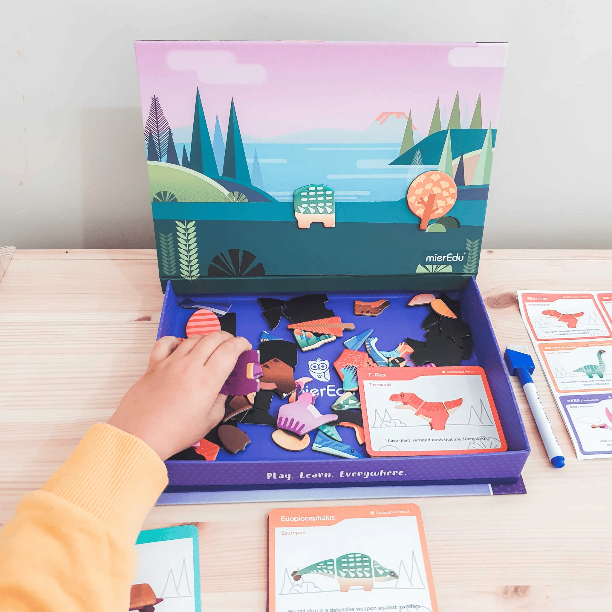 Mieredu Magnetic Art Case Dino World - Image 3