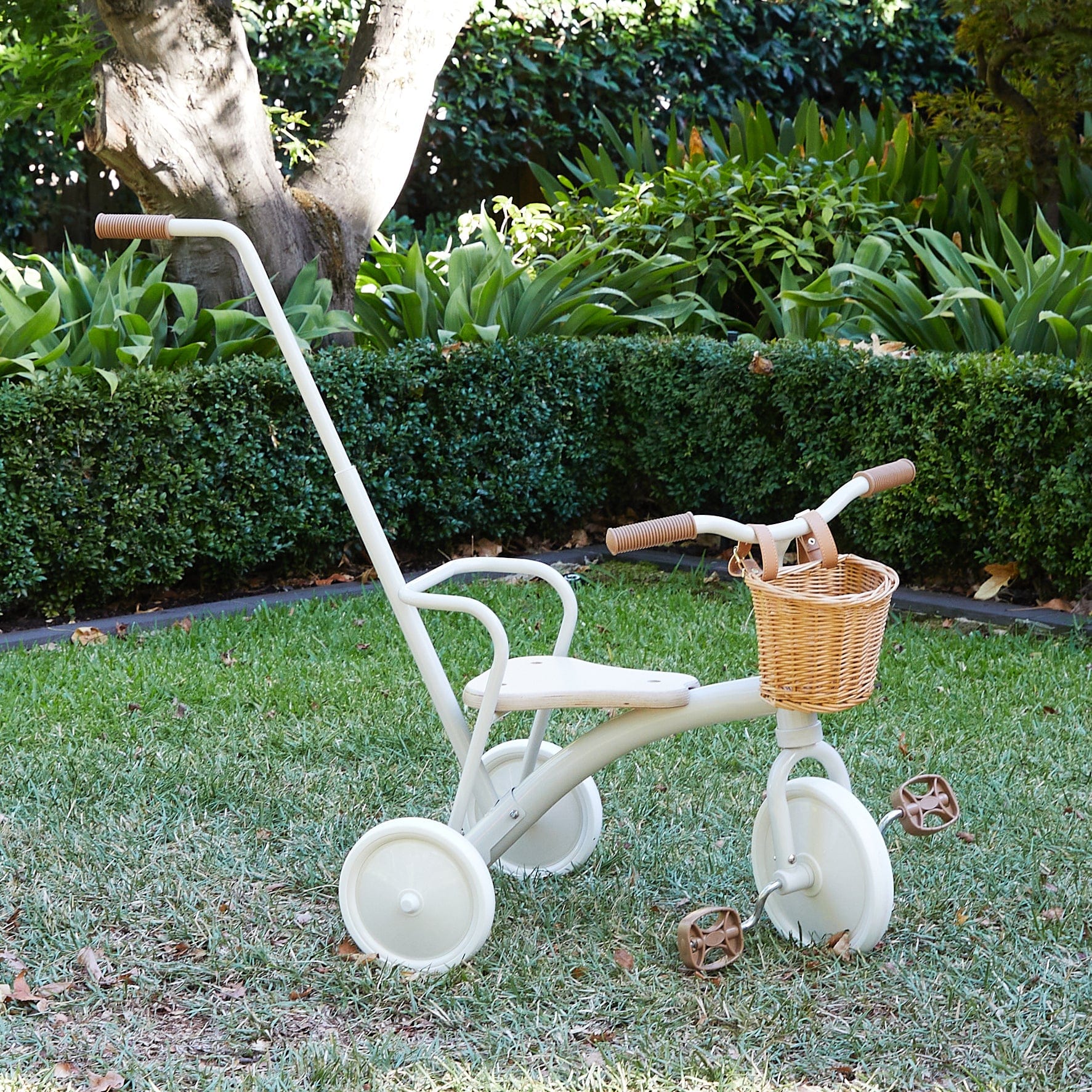 My First Pedal Trike with Parent Push Handle and Wicker Basket - Preorder - Image 14