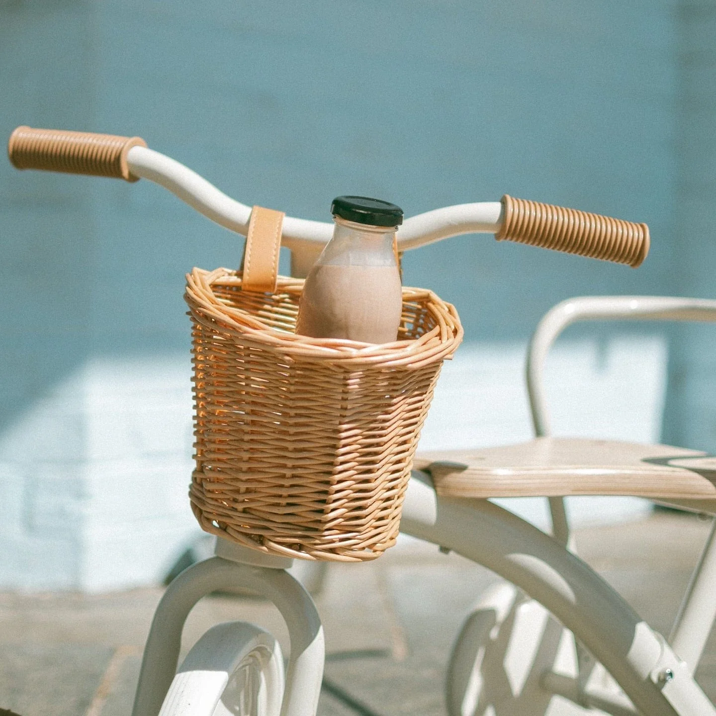 My First Pedal Trike with Parent Push Handle and Wicker Basket - Preorder - Image 17
