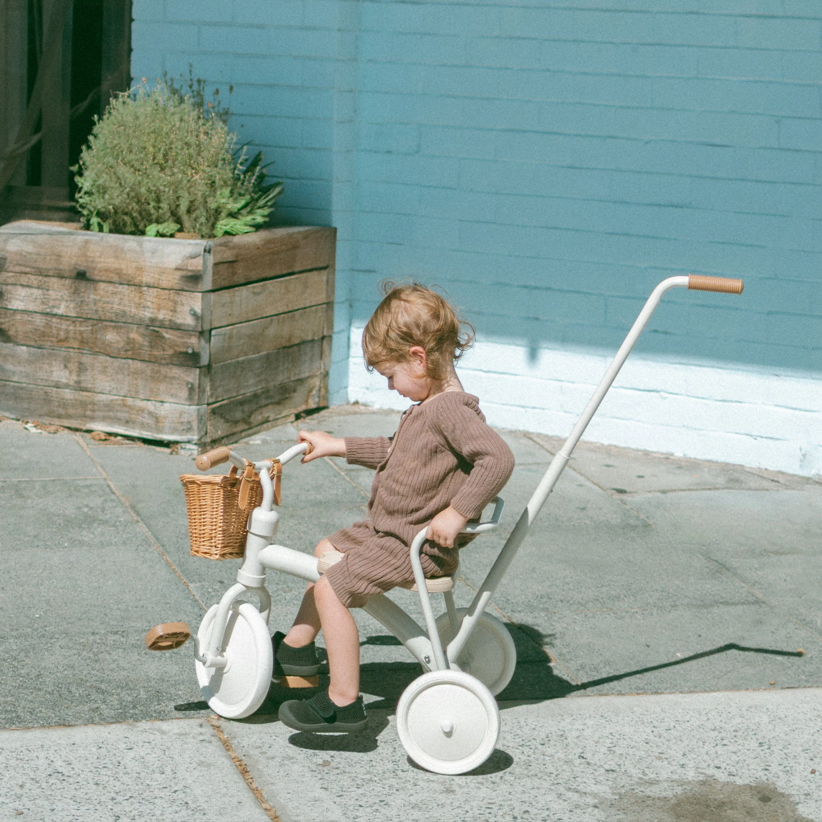 My First Pedal Trike with Parent Push Handle and Wicker Basket - Preorder - Image 18