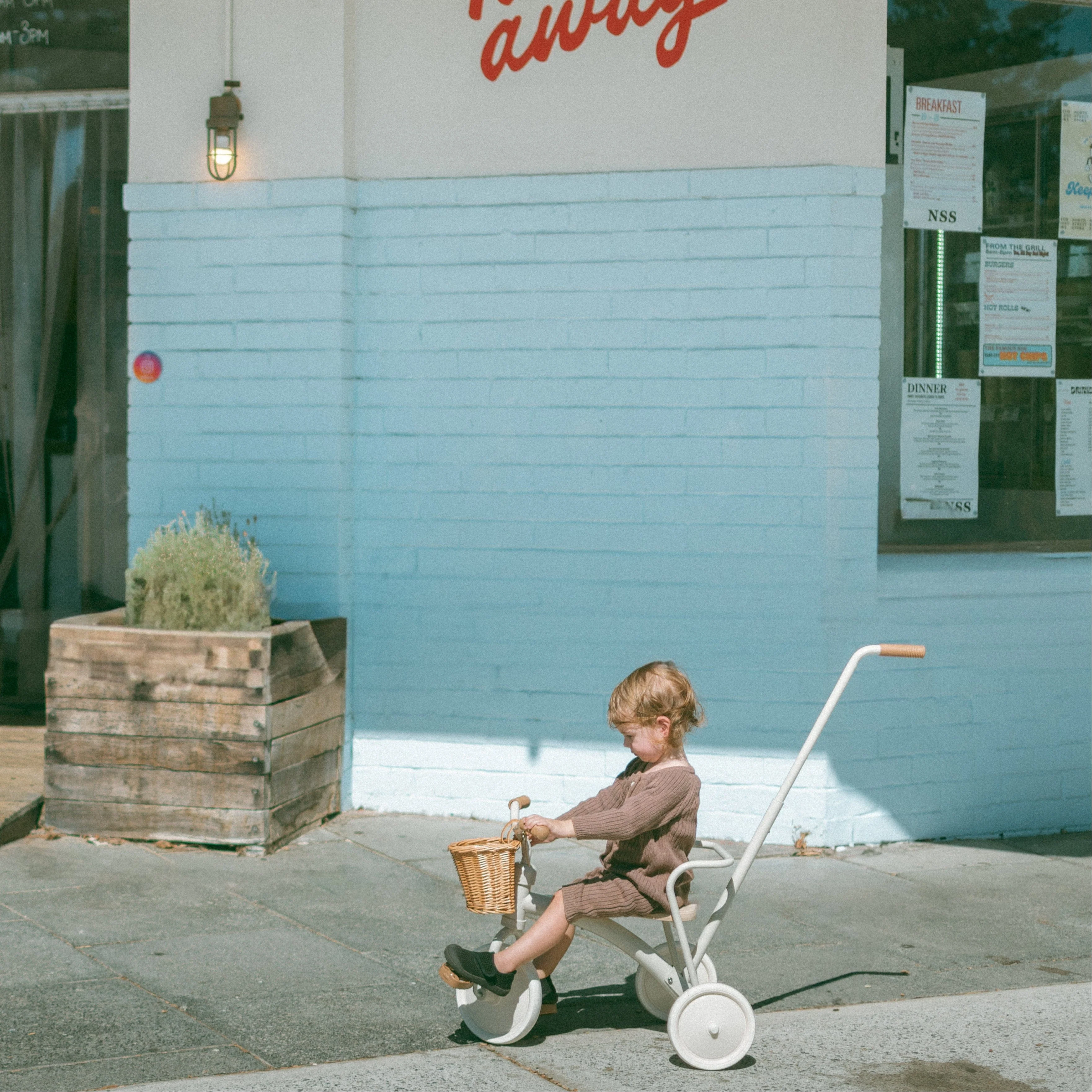 My First Pedal Trike with Parent Push Handle and Wicker Basket - Preorder - Image 23