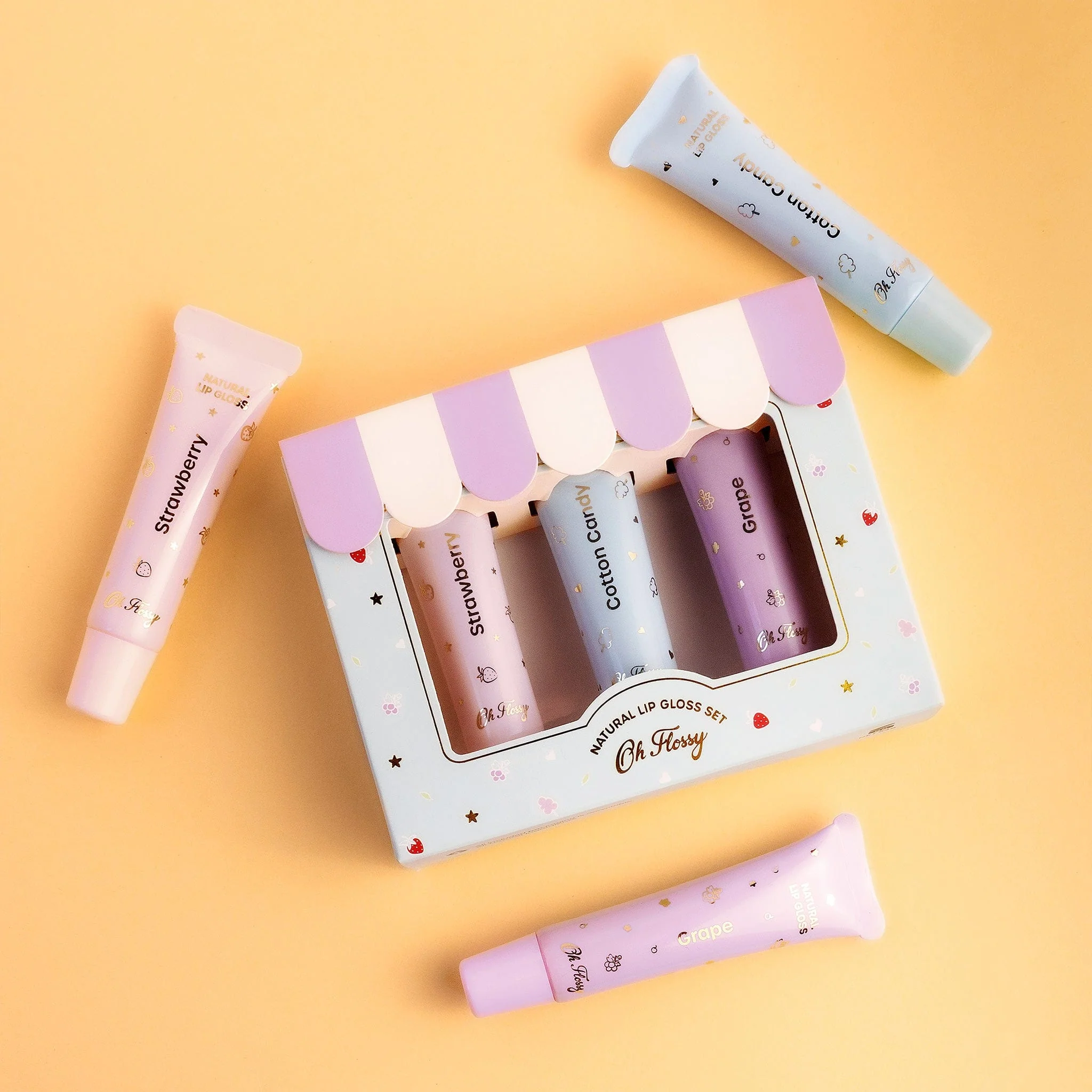 Oh Flossy Natural Lip Gloss Set - Image 15