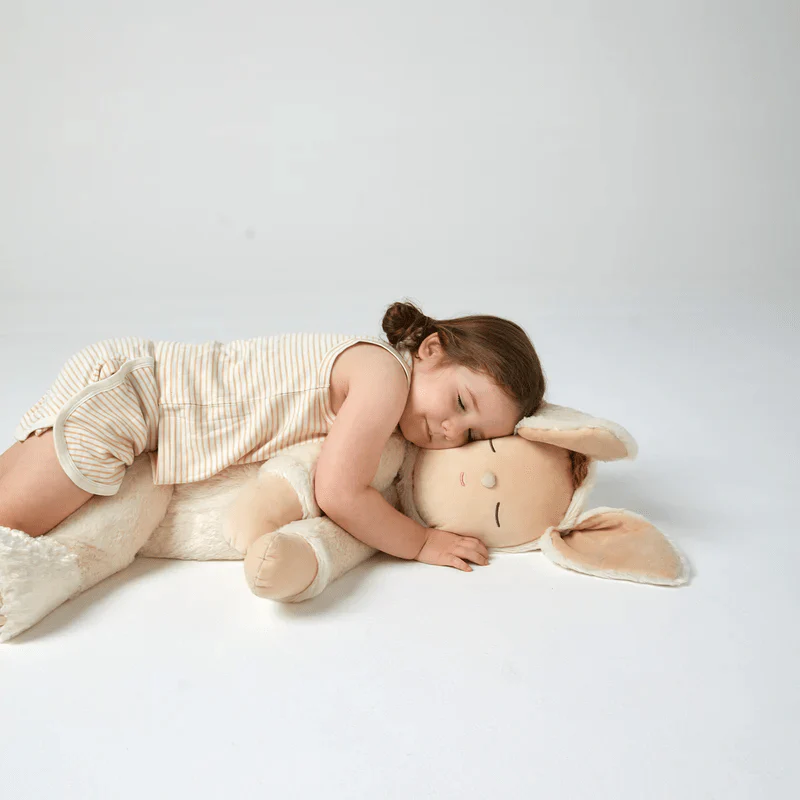 Olli Ella Giant Cozy Dinkum Bunny Moppet - Soft Beige -  FINAL SALE - Image 4