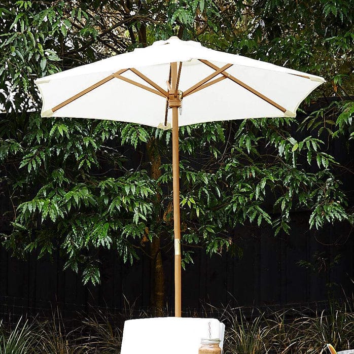 Outdoor Kids Sun Lounge Chair with Umbrella White - Preorder - Image 8