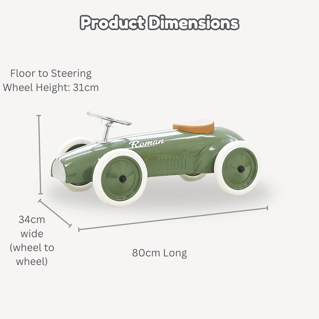 Ride On Steel Racer Push Car - Image 14