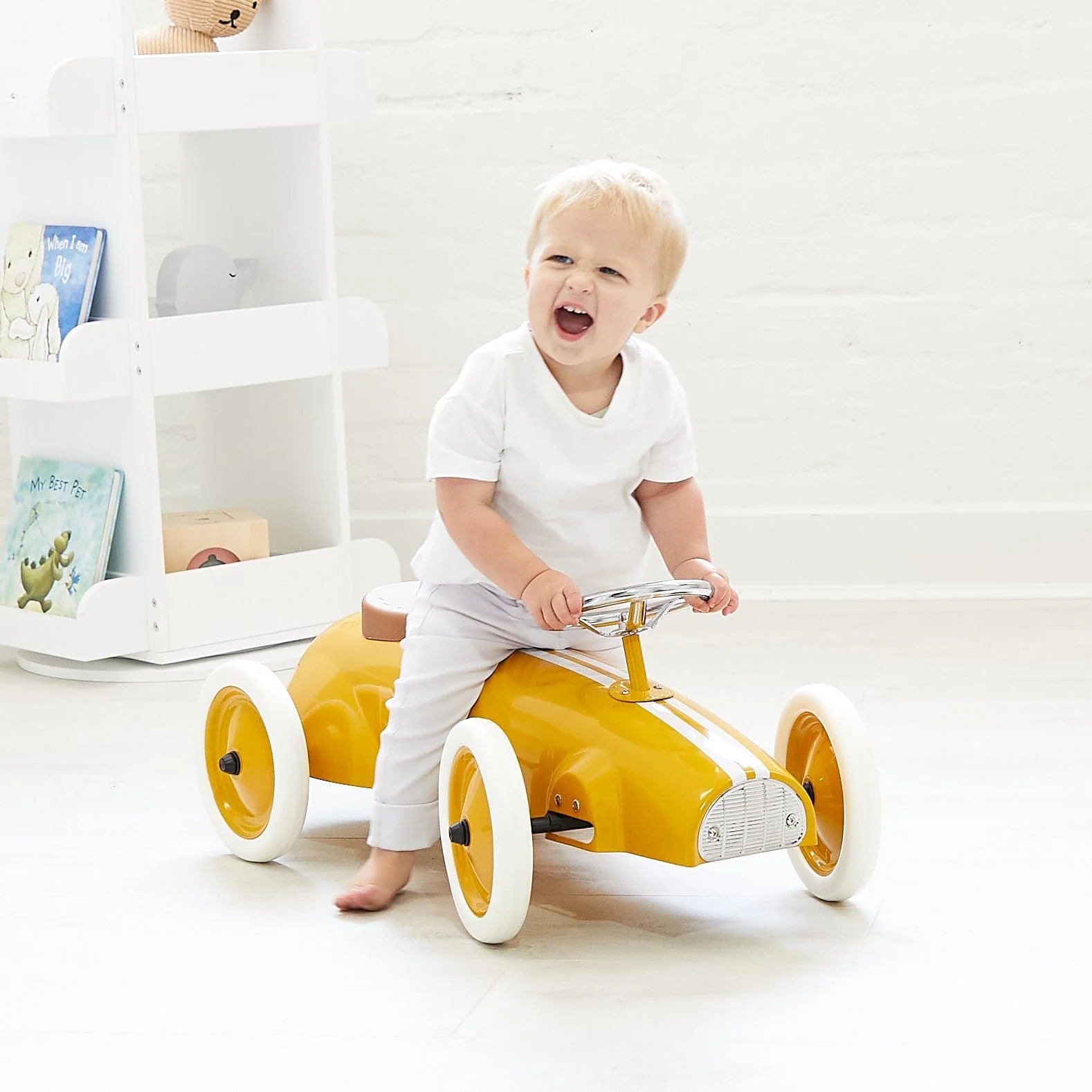 Ride On Steel Racer Push Car - Image 9