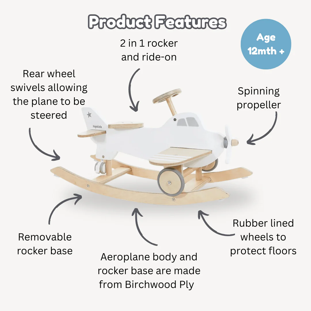 Aeroplane Ride On/Rocker - Image 7