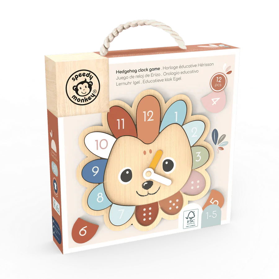 Speedy Monkey  Educational Clock - Hedgehog Game - Image 4