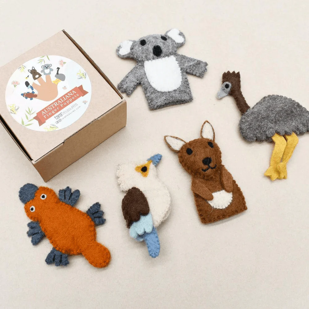 Tara Treasures Australian Animals A Finger Puppet Set - Image 2
