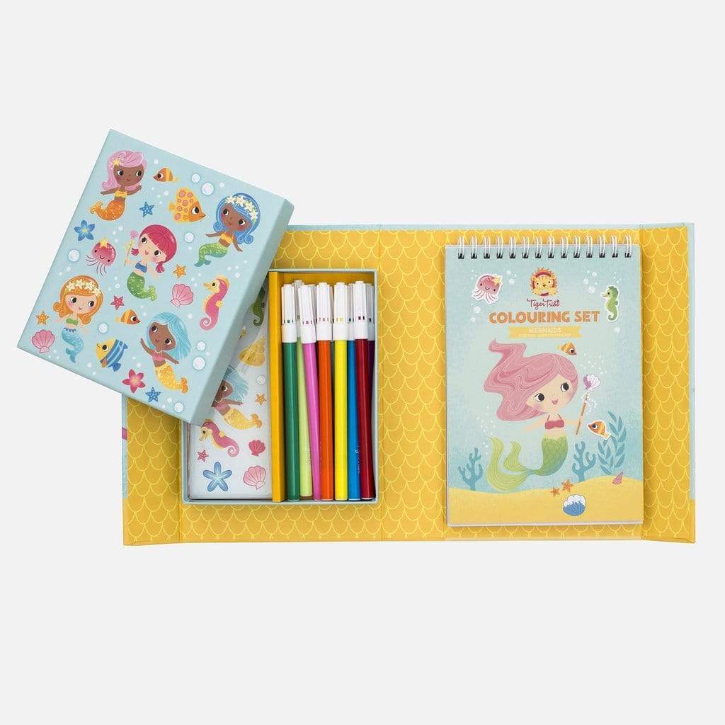 Tiger Tribe Colouring Set - Mermaids - Image 3