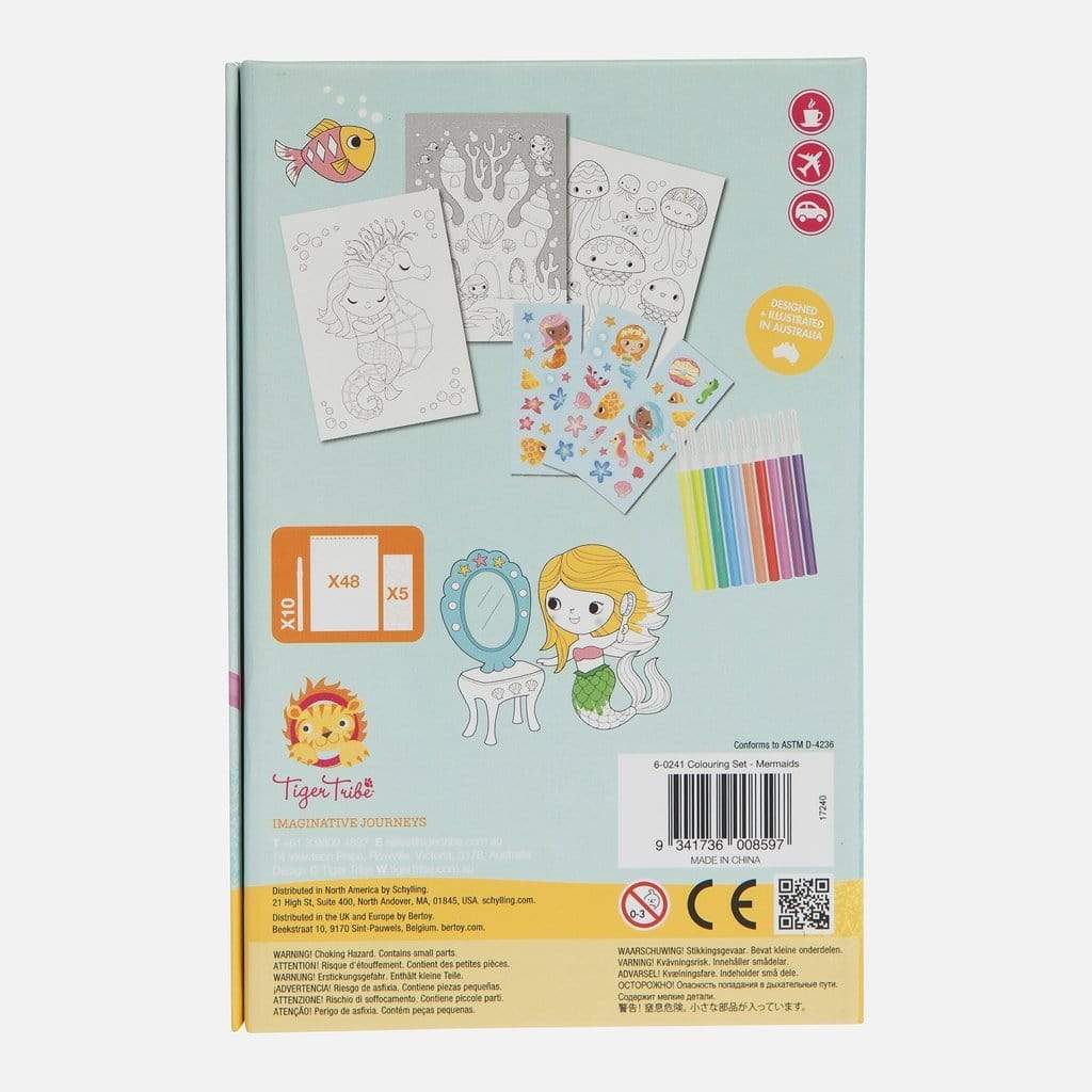 Tiger Tribe Colouring Set - Mermaids - Image 6