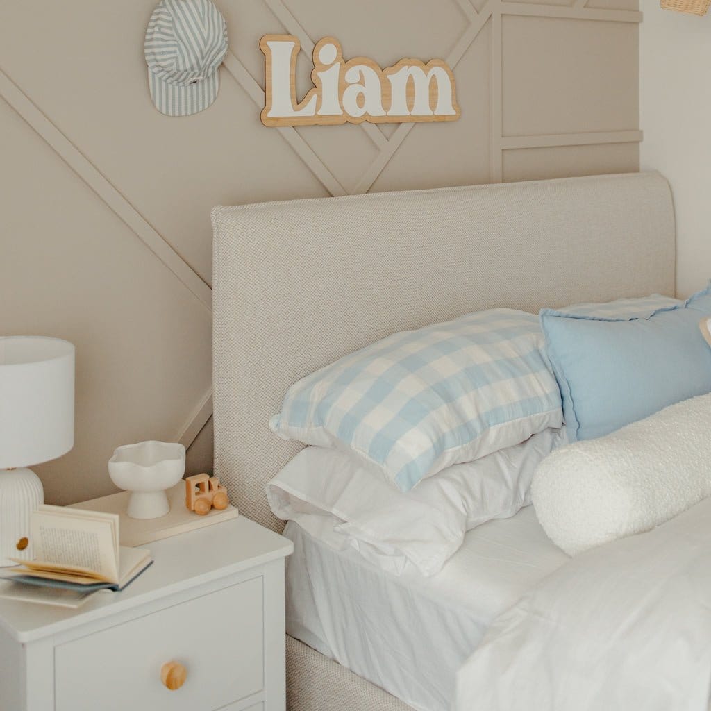 Willow Upholstered Bed Nordic Latte - Image 10