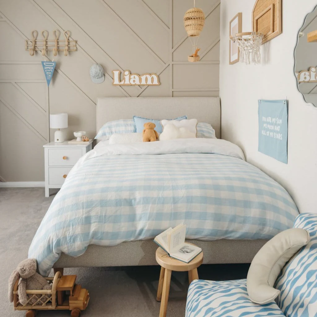 Willow Upholstered Bed Nordic Latte - Image 13