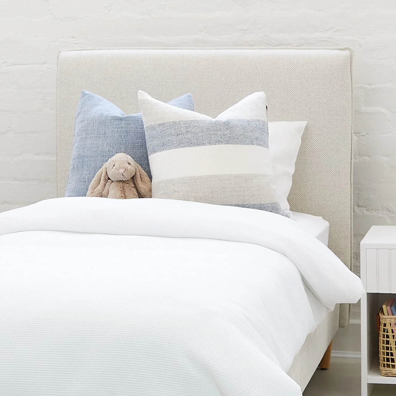 Willow Upholstered Bed Nordic Latte - Image 14