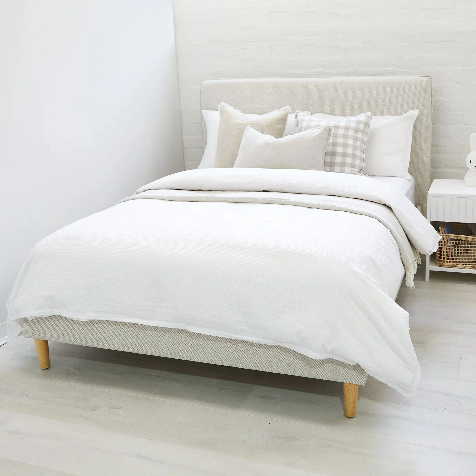 Willow Upholstered Bed Nordic Latte - Image 16