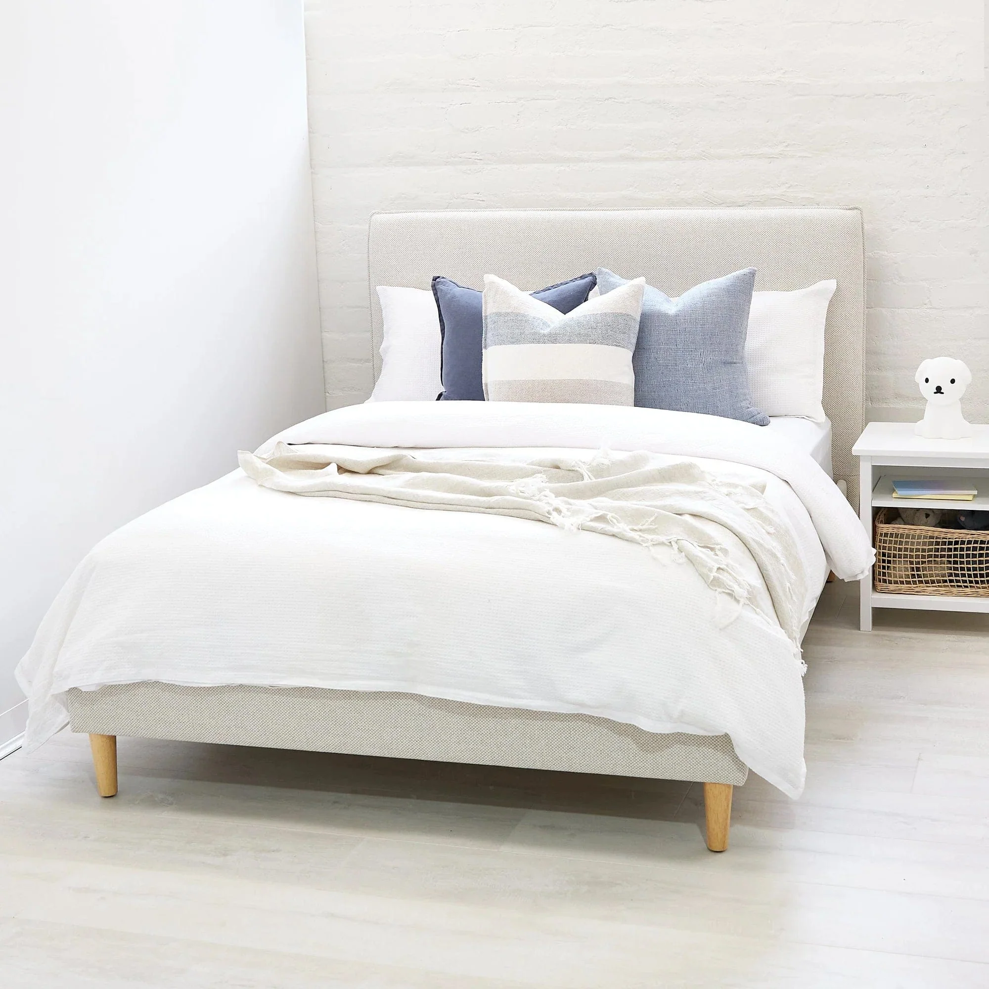 Willow Upholstered Bed Nordic Latte - Image 18