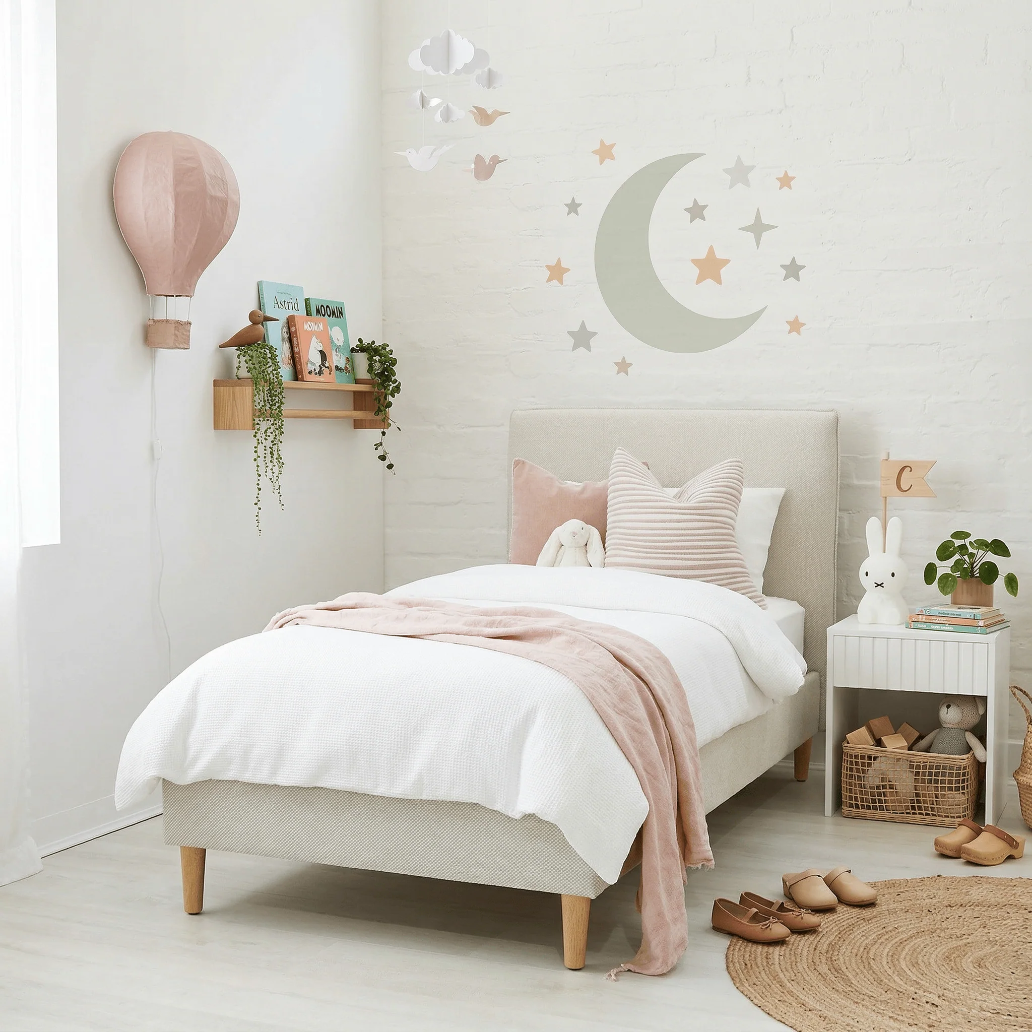 Willow Upholstered Bed Nordic Latte - Image 2