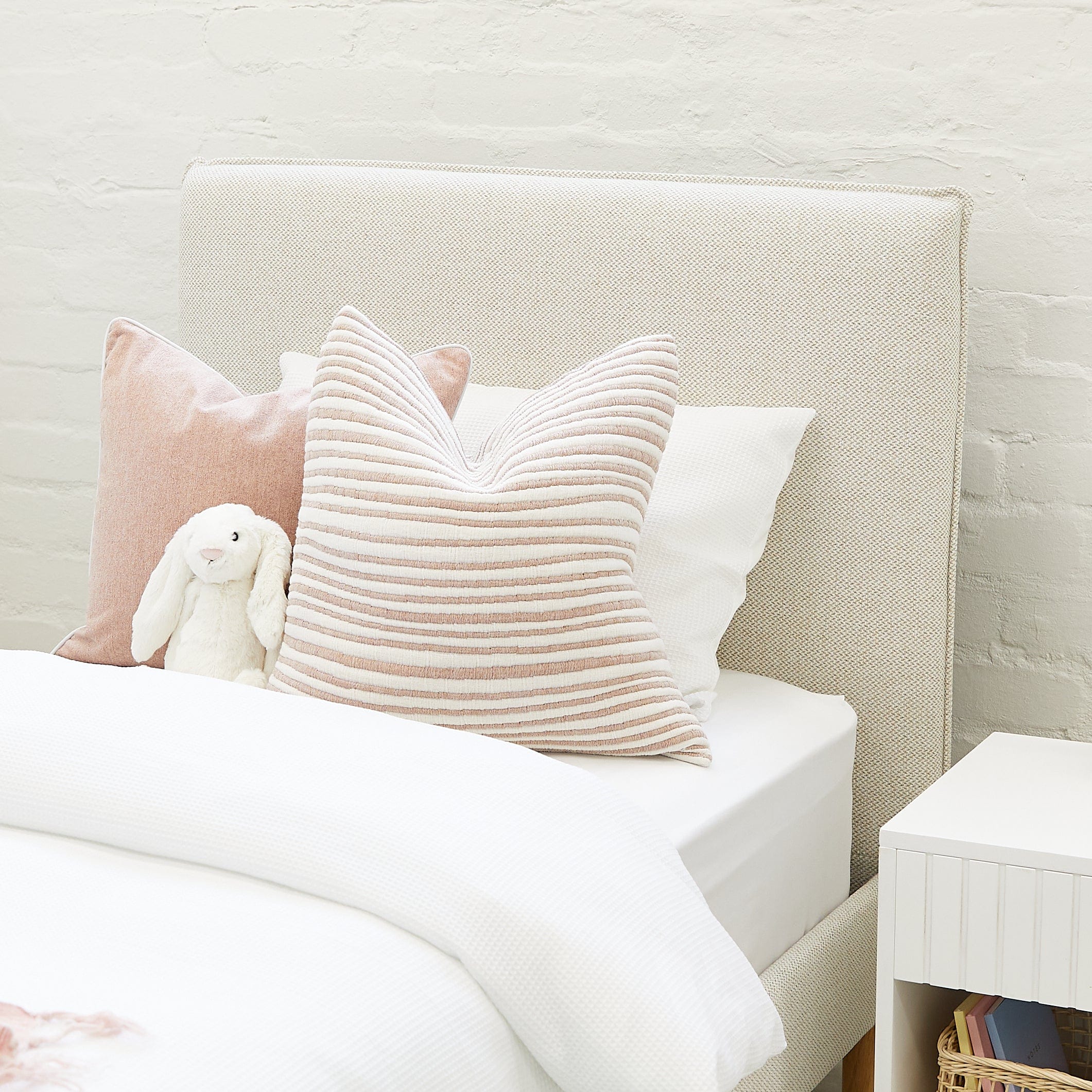 Willow Upholstered Bed Nordic Latte - Image 28