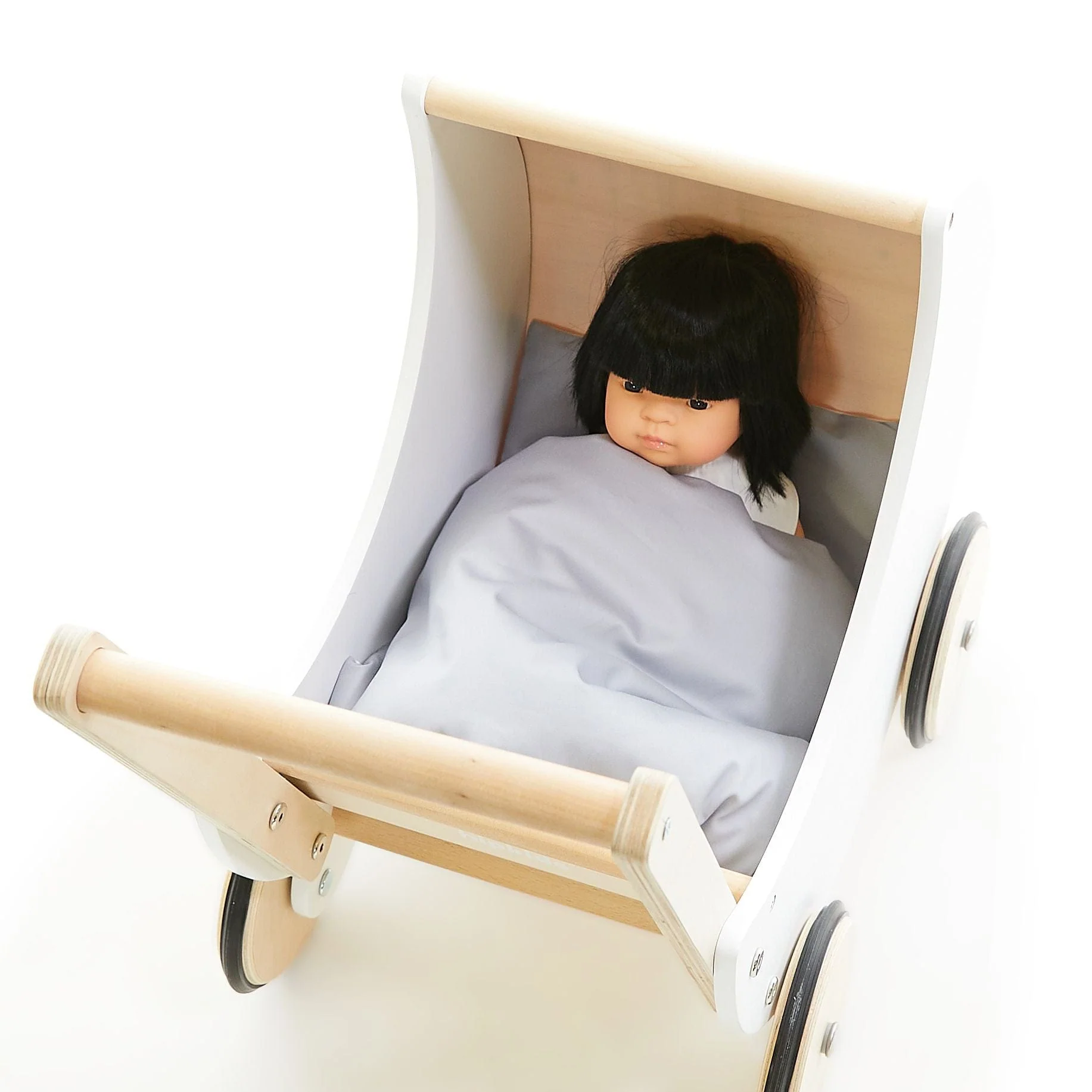 Wooden Moon Doll Pram - Image 18