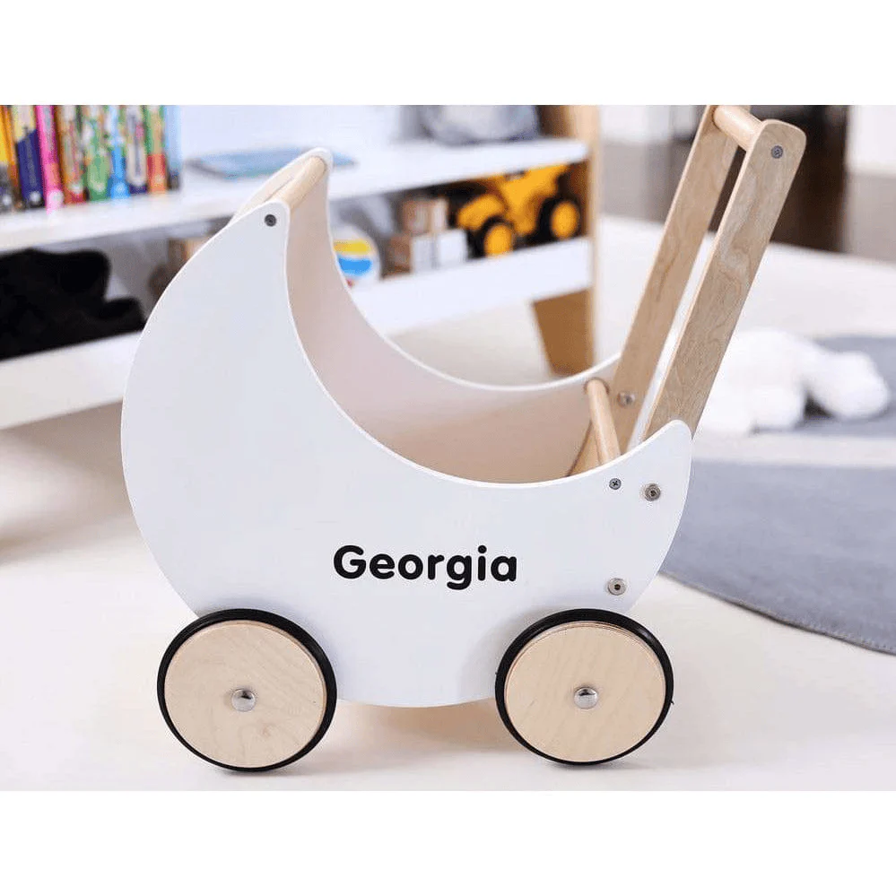 Wooden Moon Doll Pram - Image 20