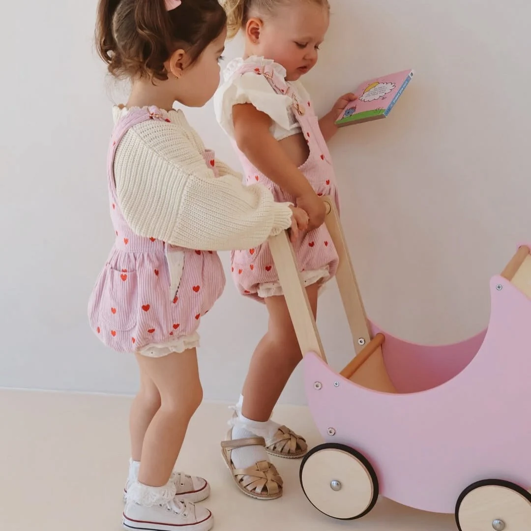 Wooden Moon Doll Pram - Image 4