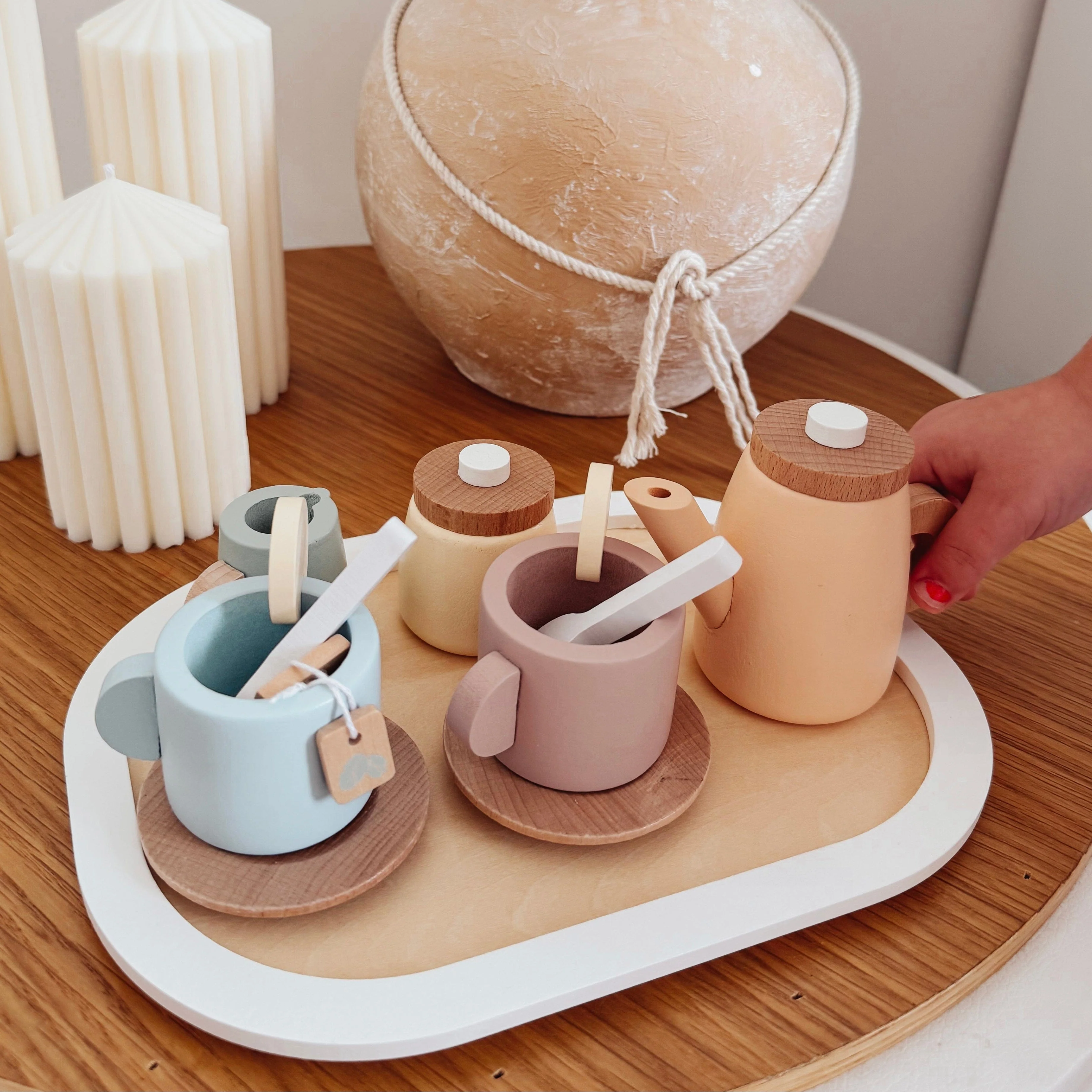 Wooden Tea Set - Image 4